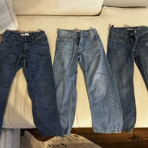 Levi's Classic Blue Denim Jeans. All size 7 regular